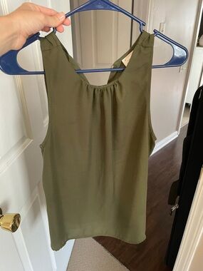 Sleeveless Olive Green Women’s Top